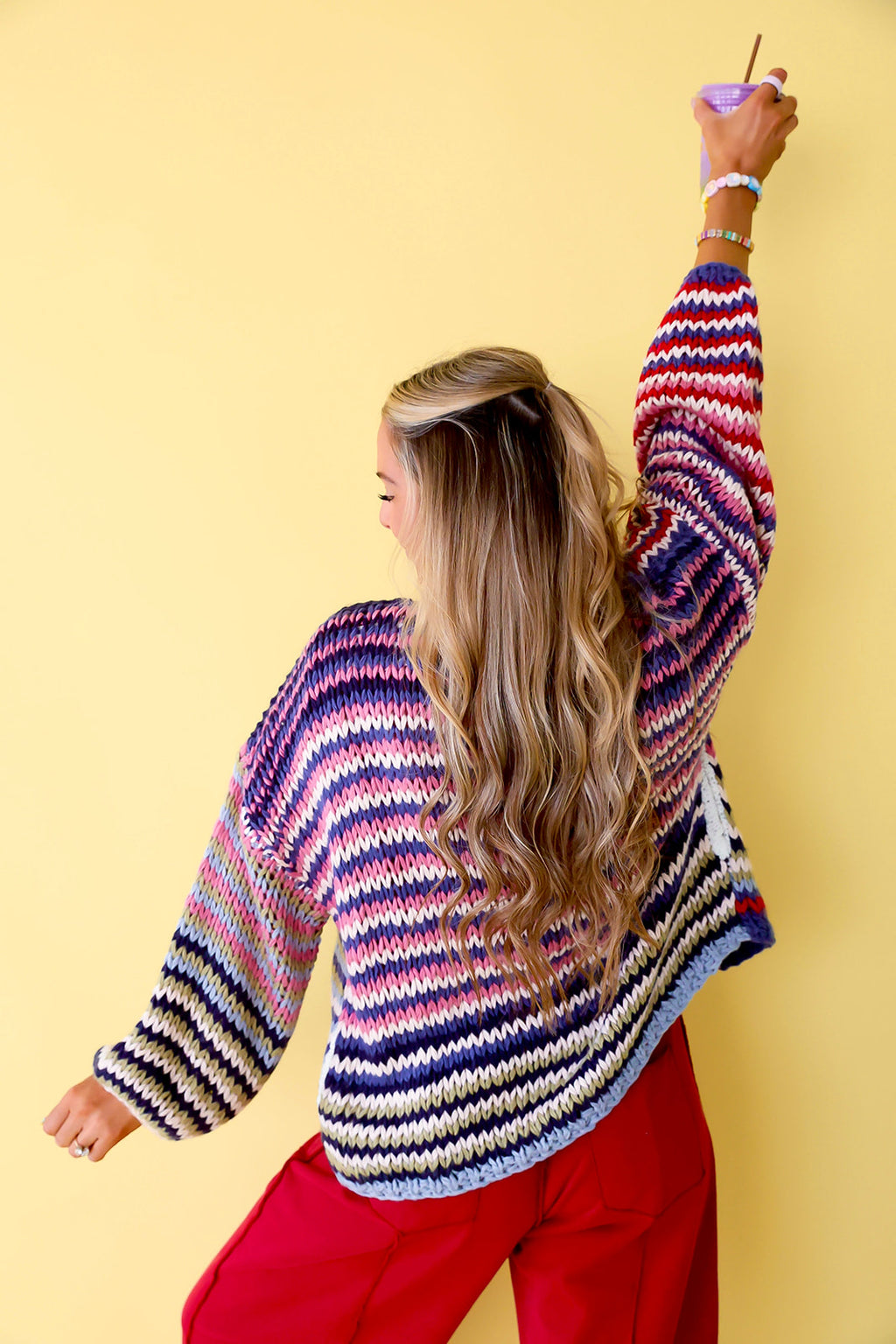 Happy Hues Cardigan- Navy