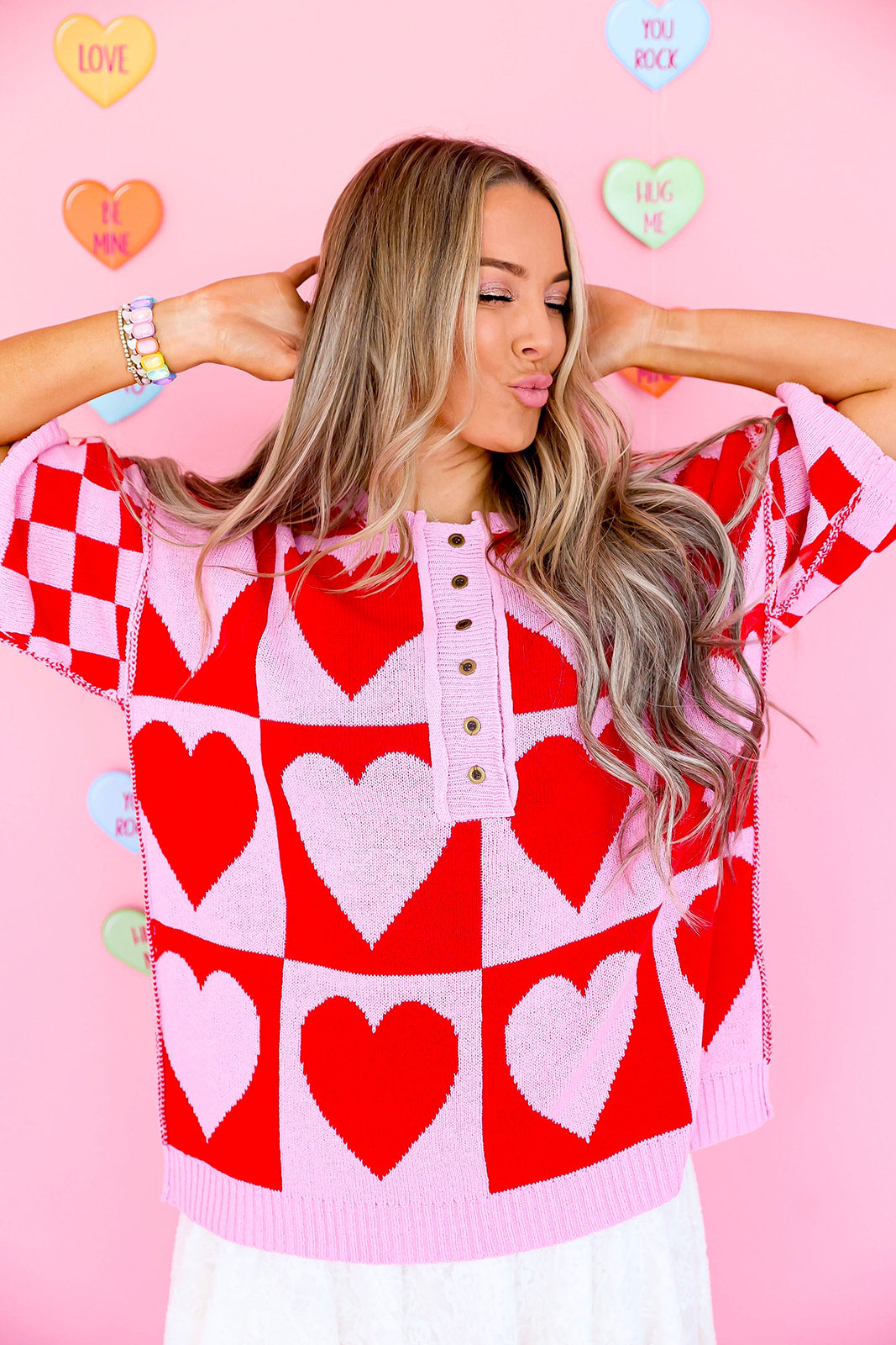 Head Over Heels Heart Top