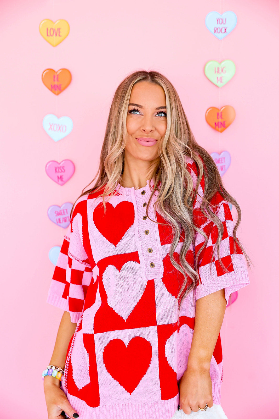 Head Over Heels Heart Top