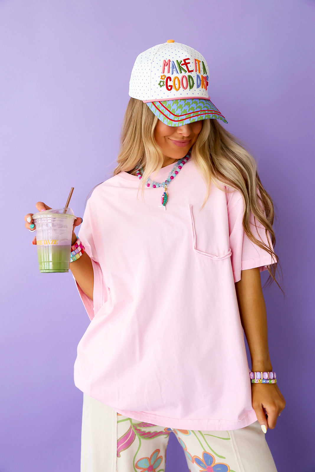 Hello Sunshine Tee- Pink