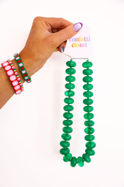 Holly Jolly Beaded Necklace
