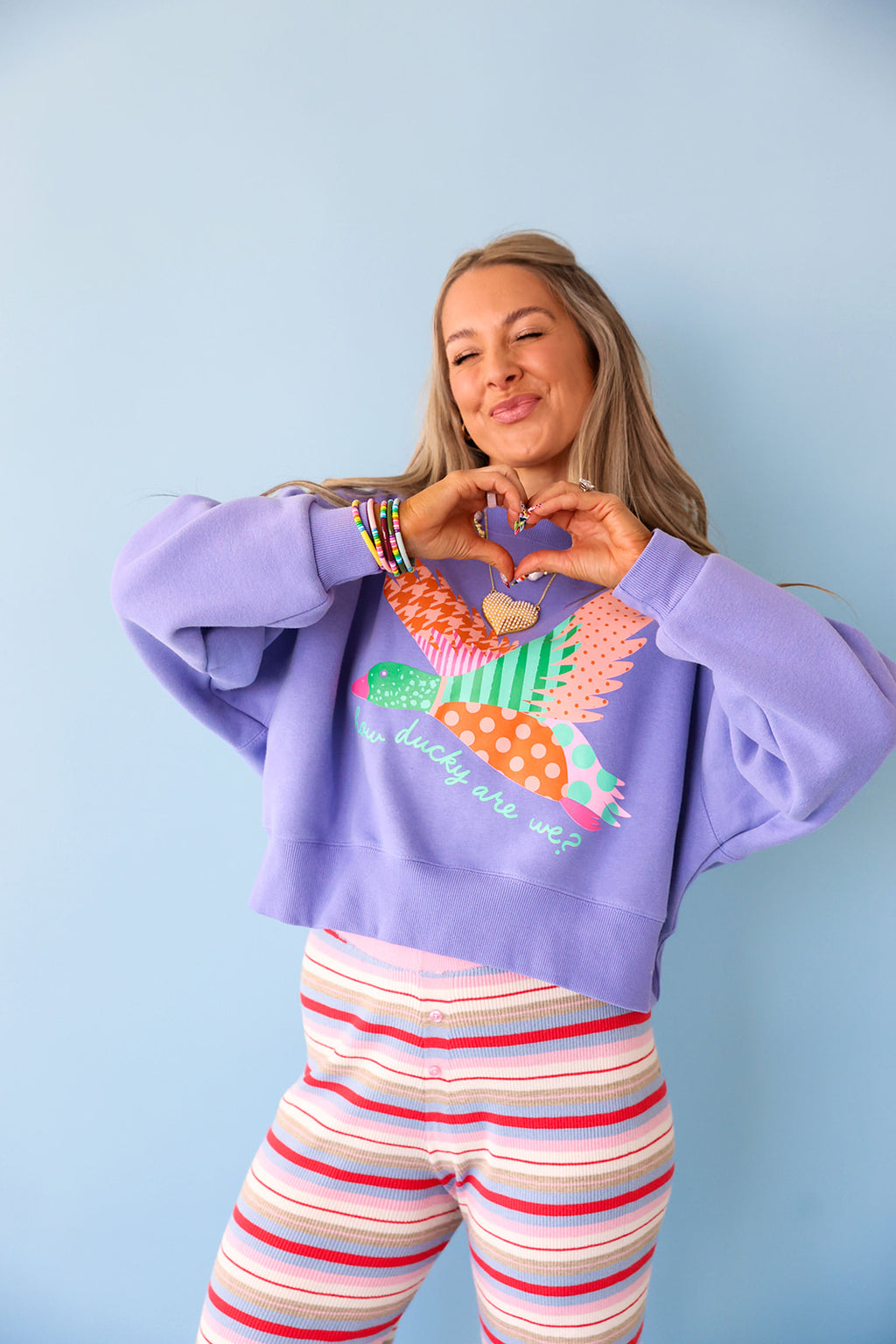 How Ducky Are We Crop Sweatshirt