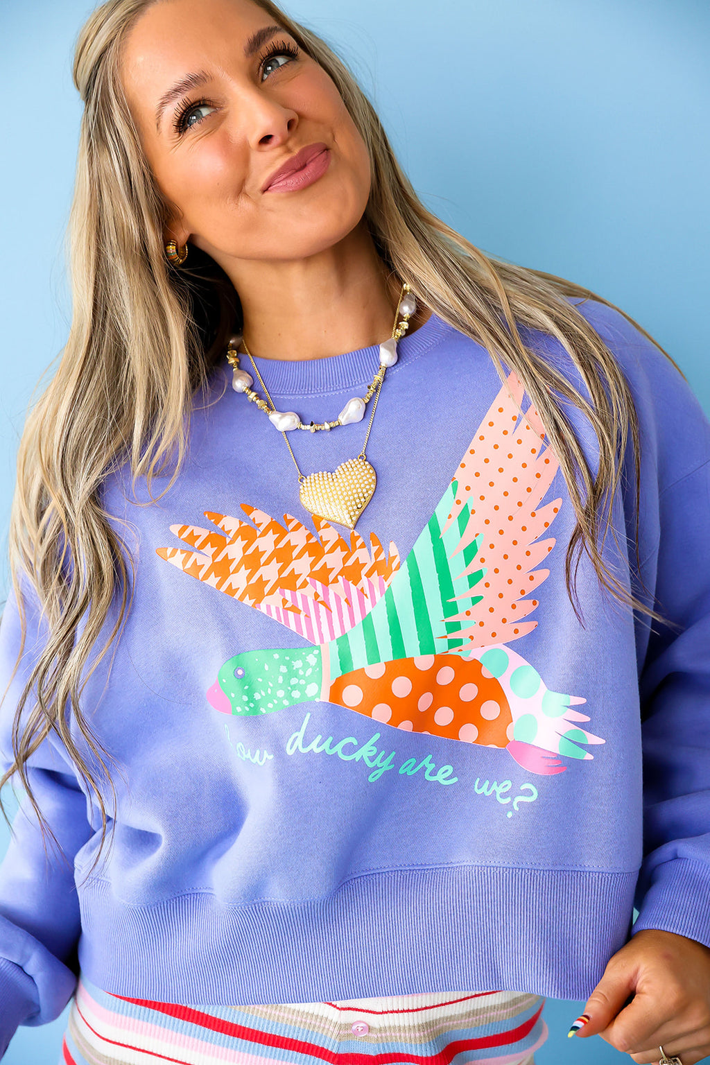 How Ducky Are We Crop Sweatshirt
