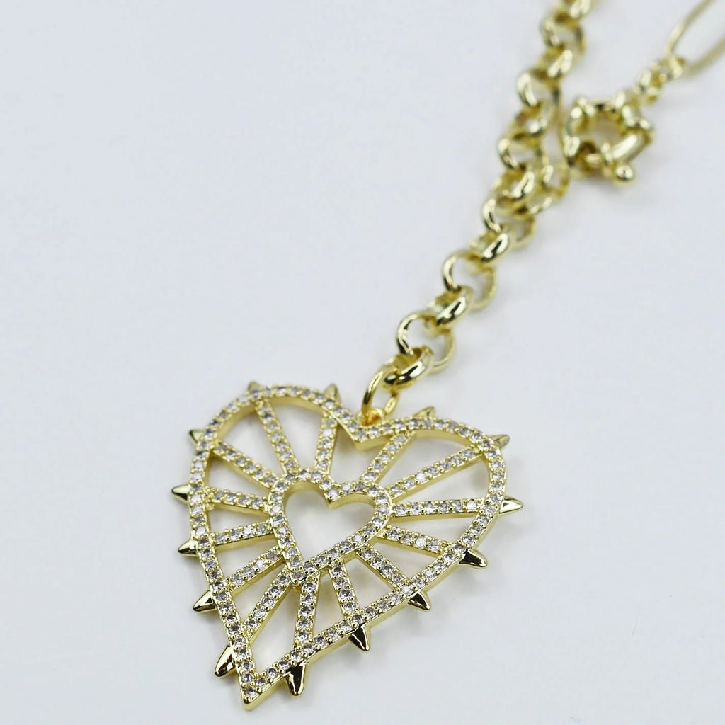 PREORDER: Treasure Jewels Lace Heart Necklace