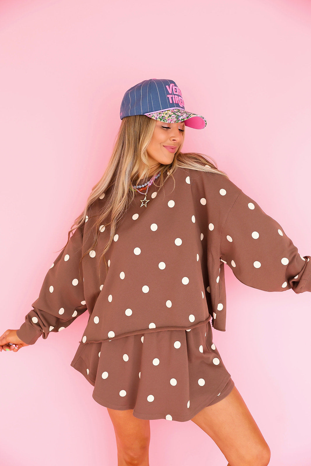Mocha Mood Polka Dot Set