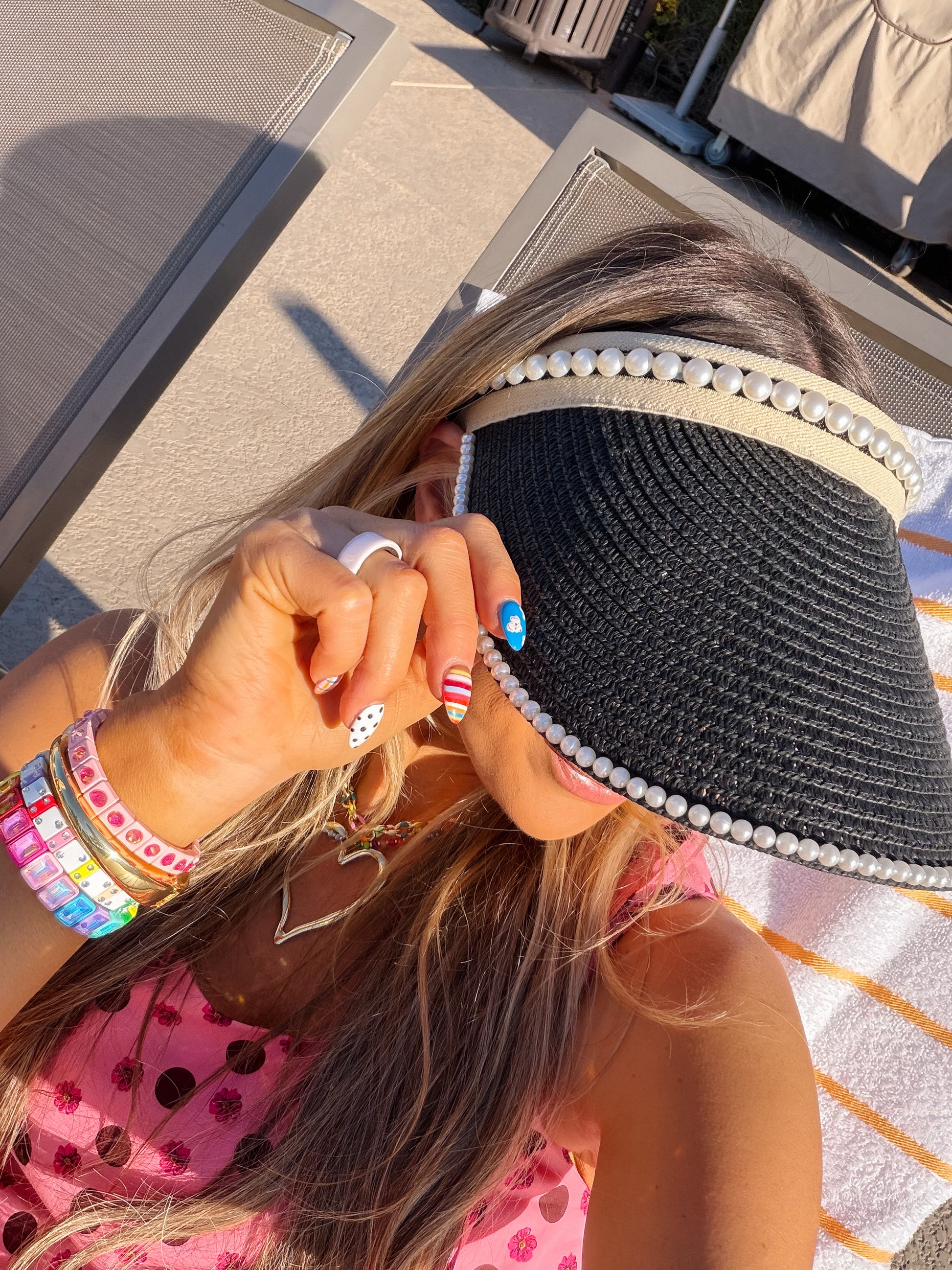 Pretty in Pearls Visor