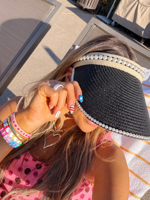 Pretty in Pearls Visor