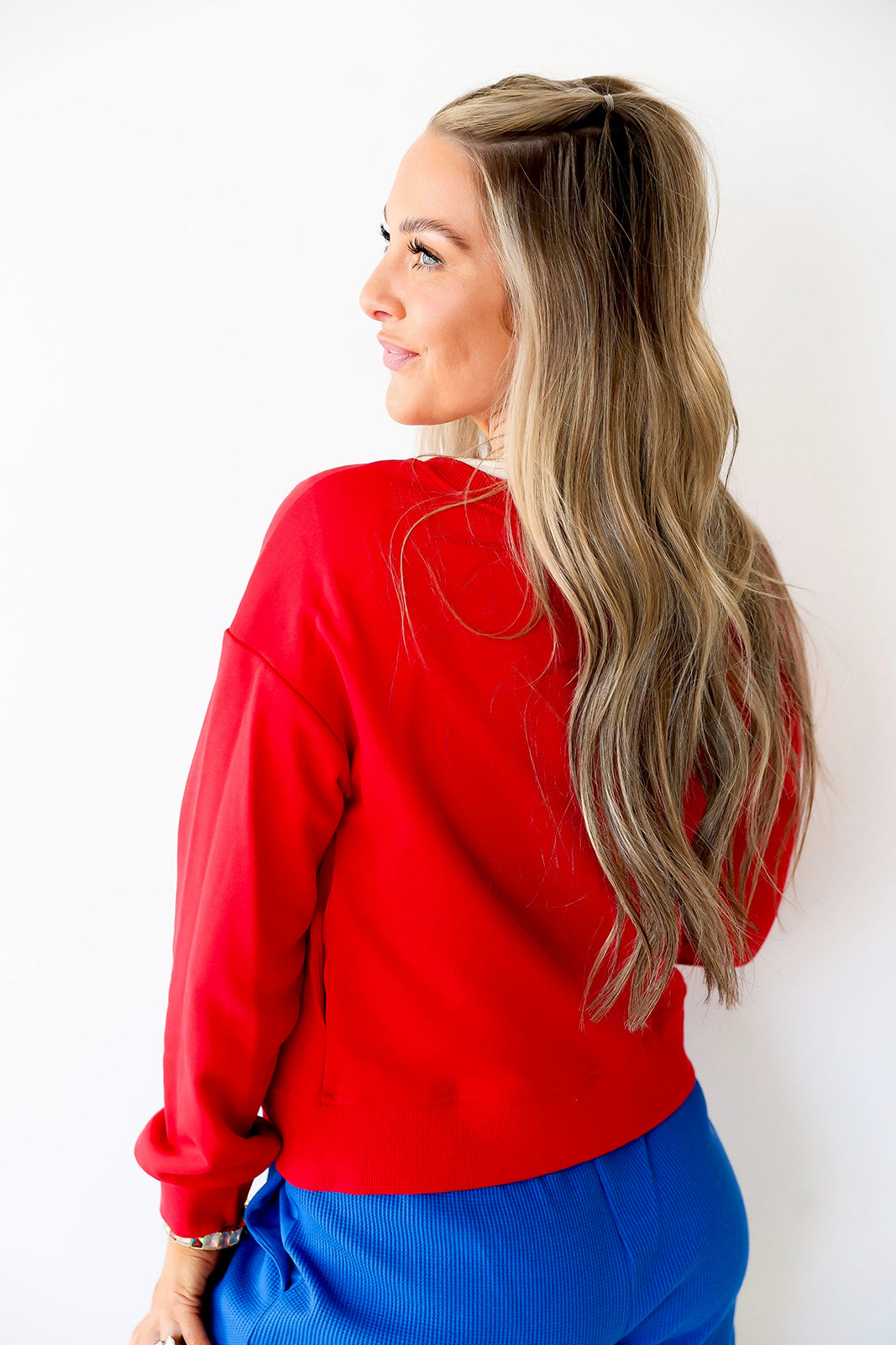 Team Player Button Up - Red
