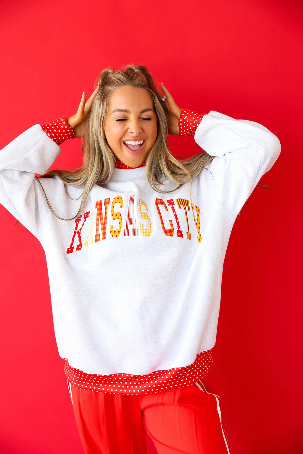 Kansas City Patchwork Mockneck-PREORDER SHIPS MID OCTOBER