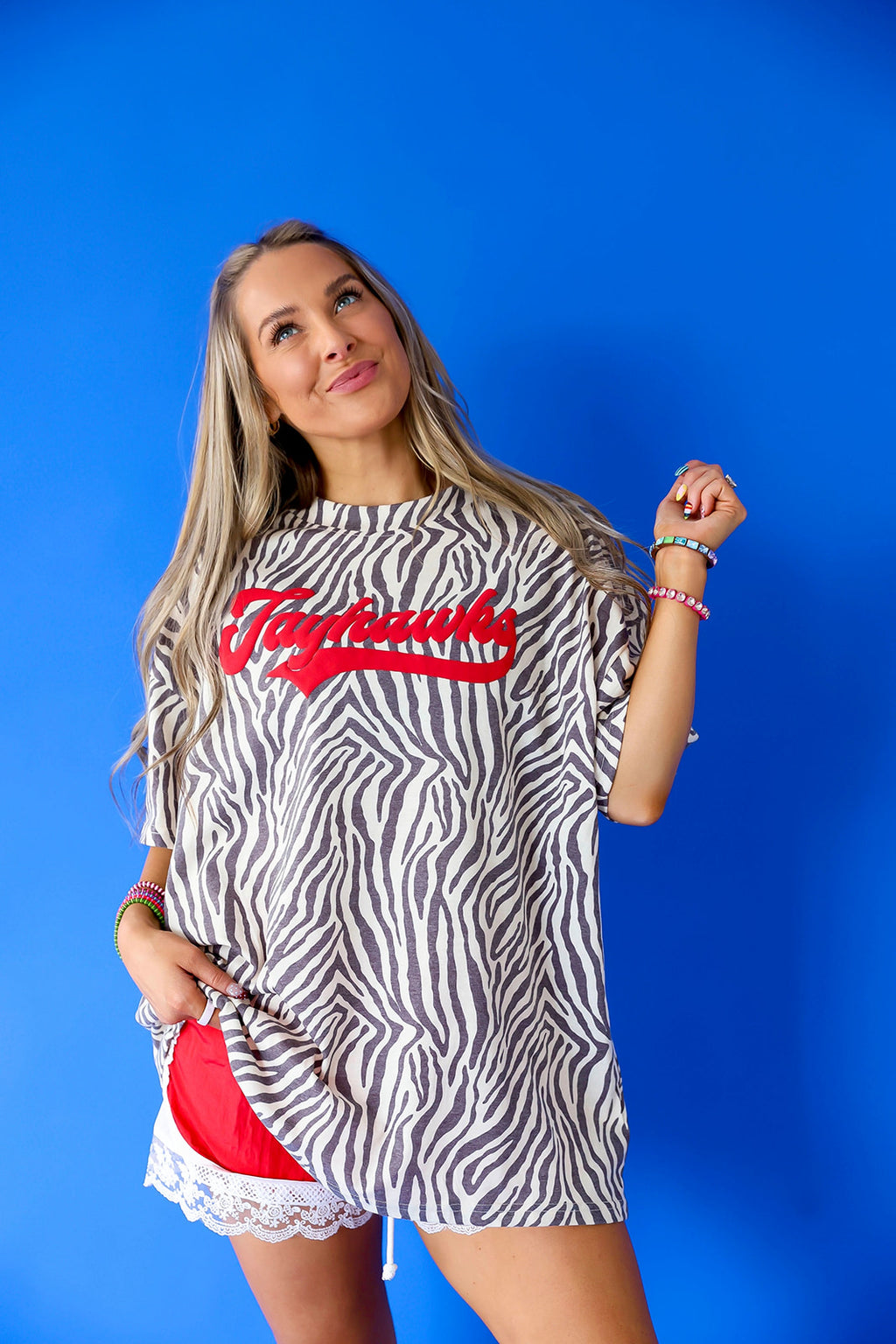 Jayhawks Zebra Tee