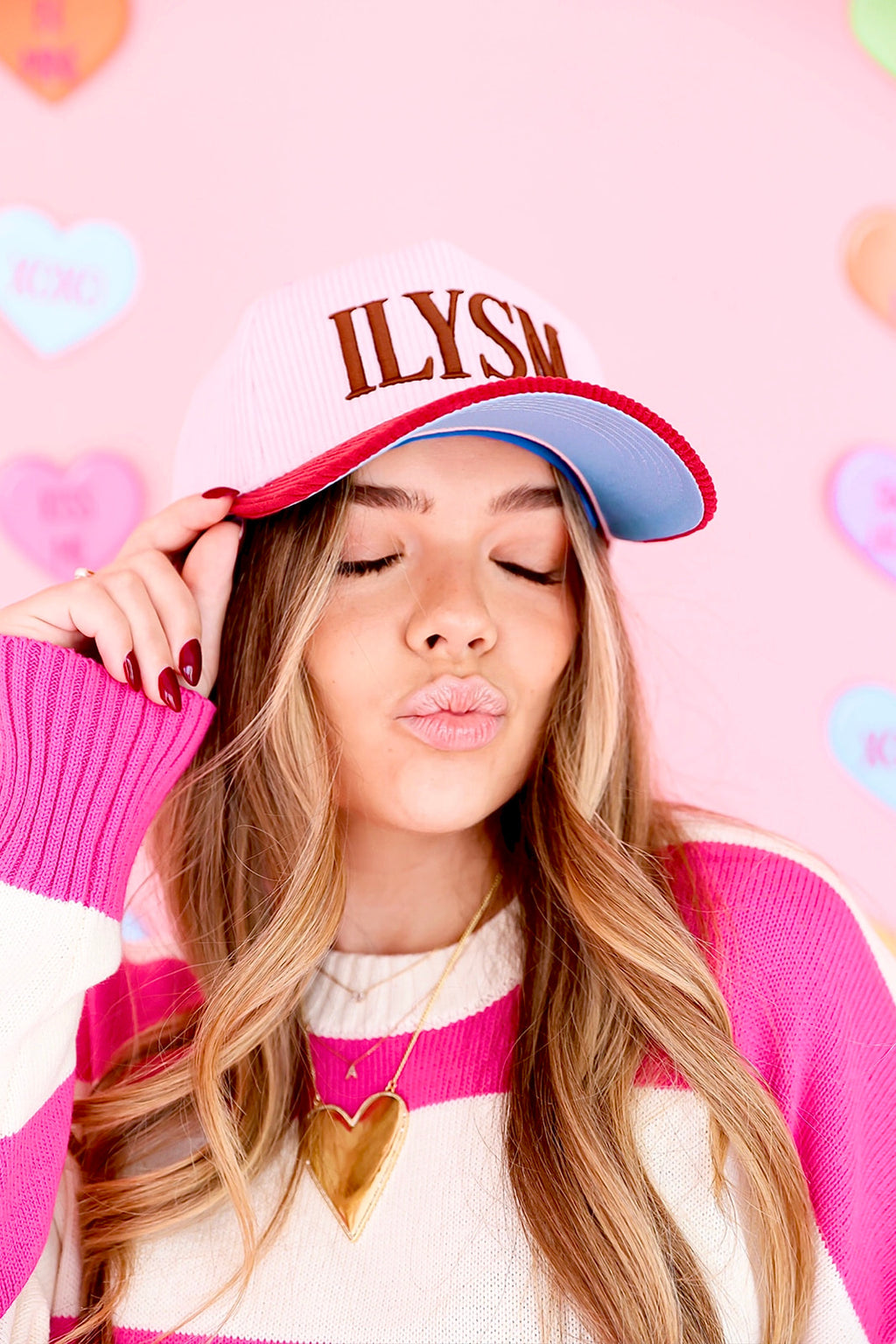 ILYSM Corduroy Embroidered Hat – Restock