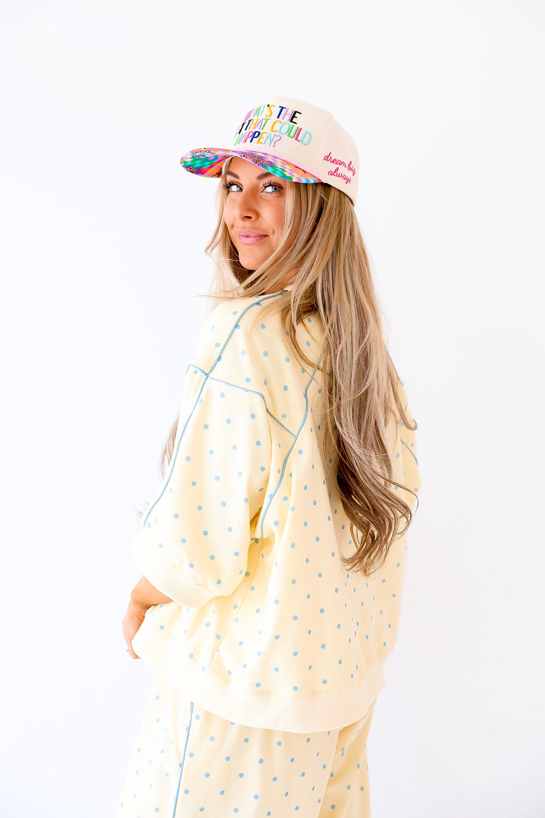 Sunshine Sprint Polka Dot Top