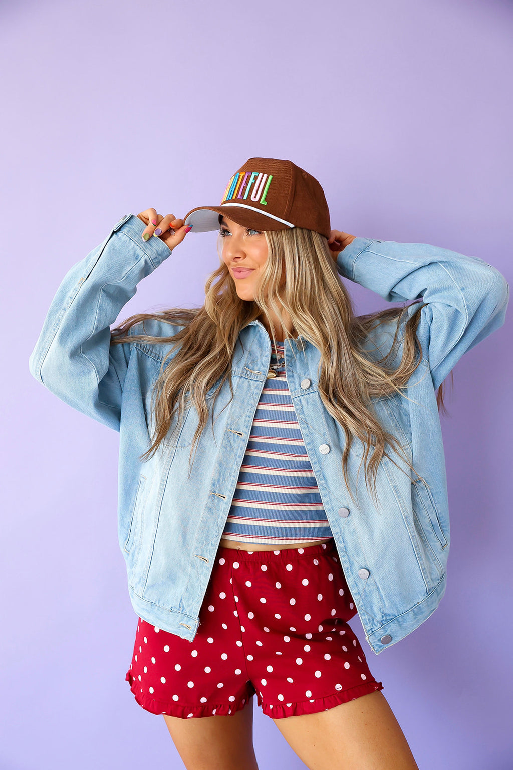 On The Dot Shorts – Merlot/Blush