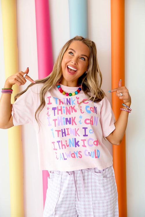 I Think I Can Crop Tee
