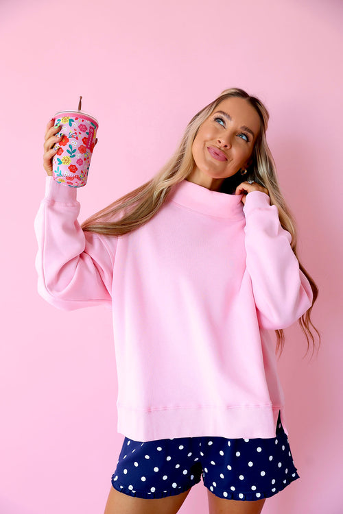 In My Cozy Era Pullover – Pink