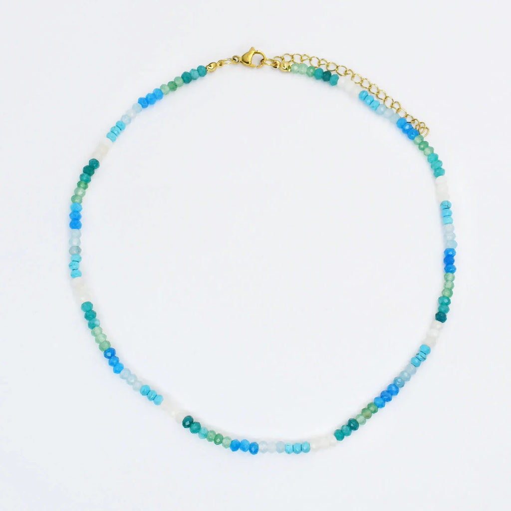 Indigo Dainty Gemstone Luxe Necklace