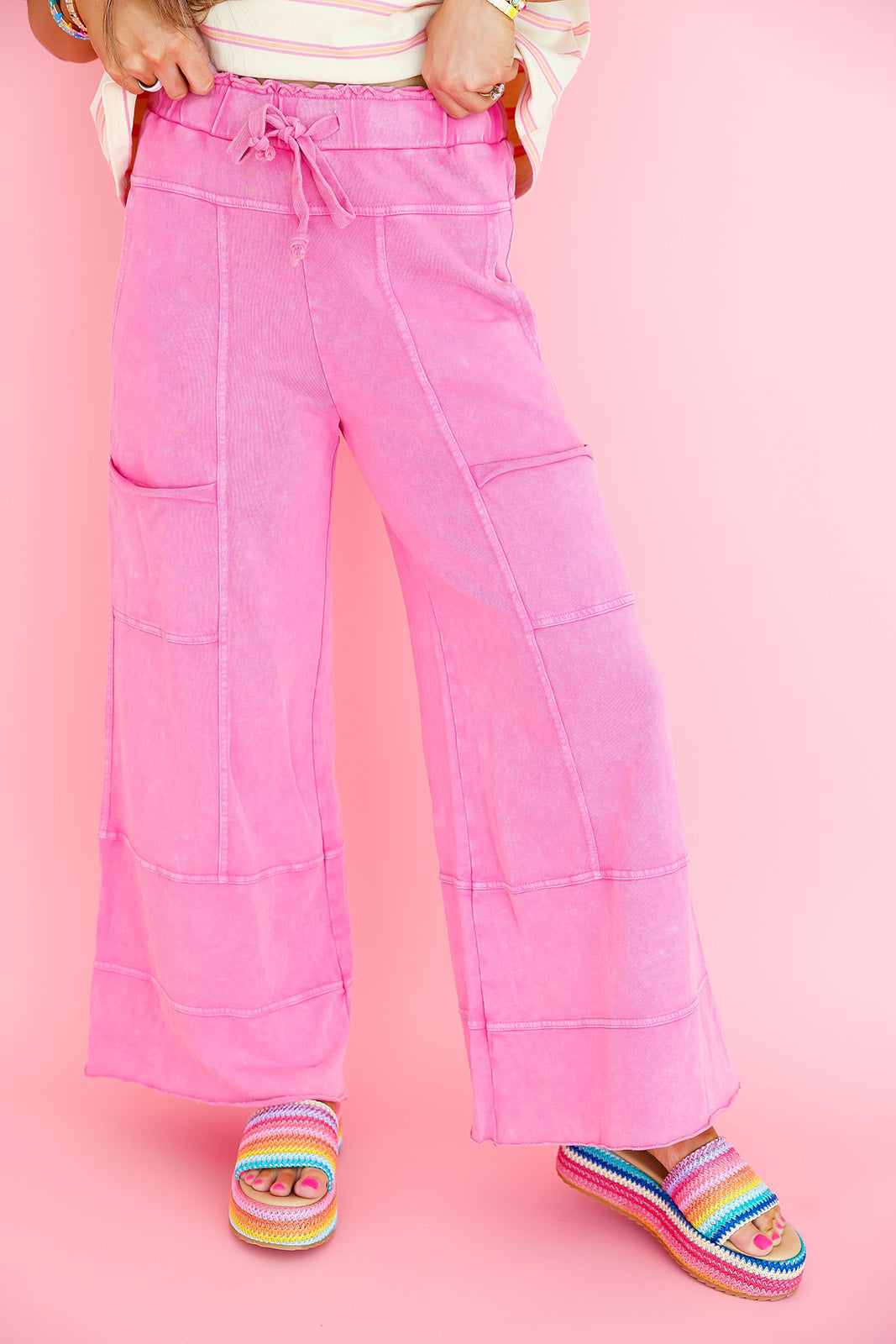 It's A Lifestyle Pants-Barbie Pink RESTOCK