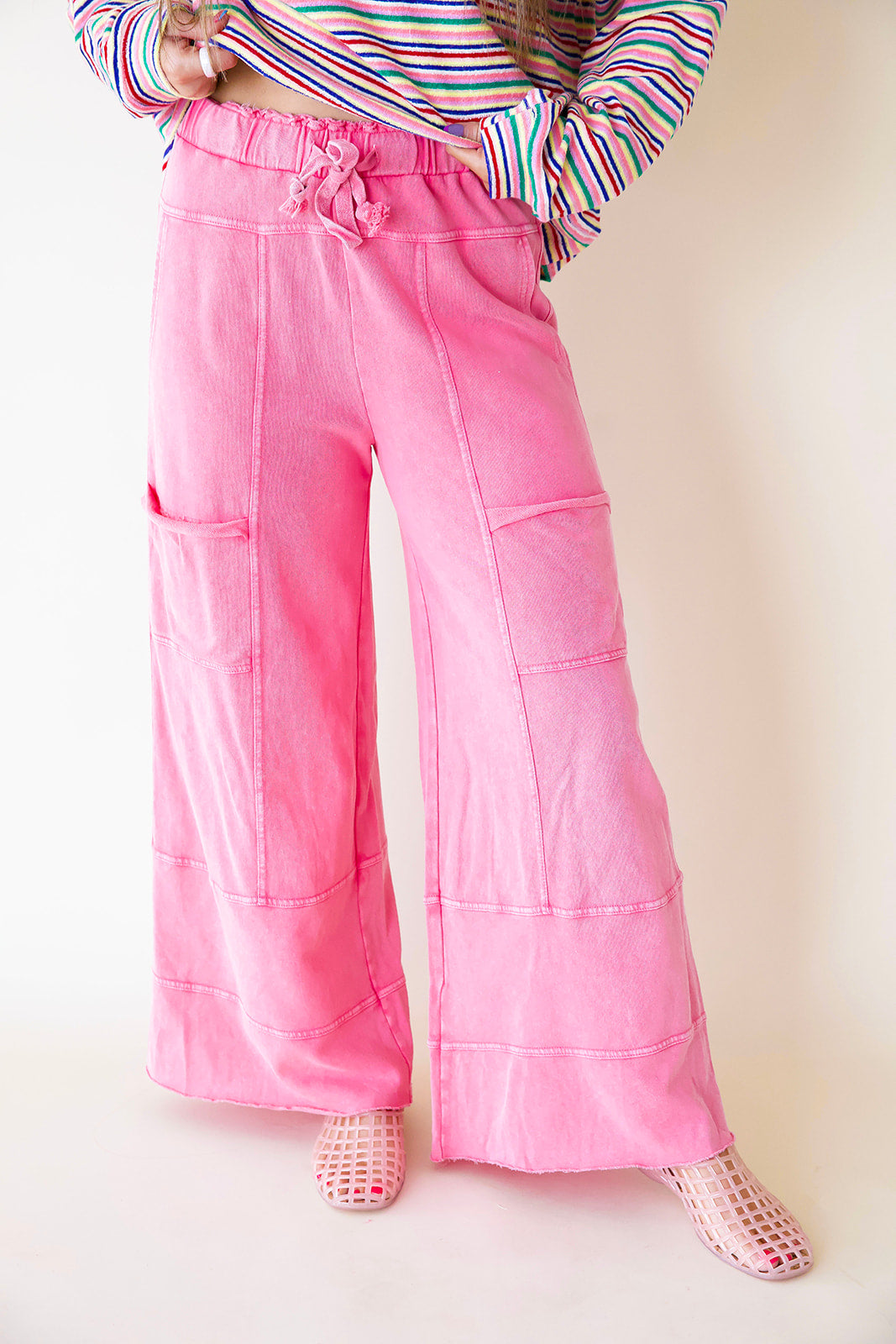 It's A Lifestyle Pants-Barbie Pink RESTOCK*