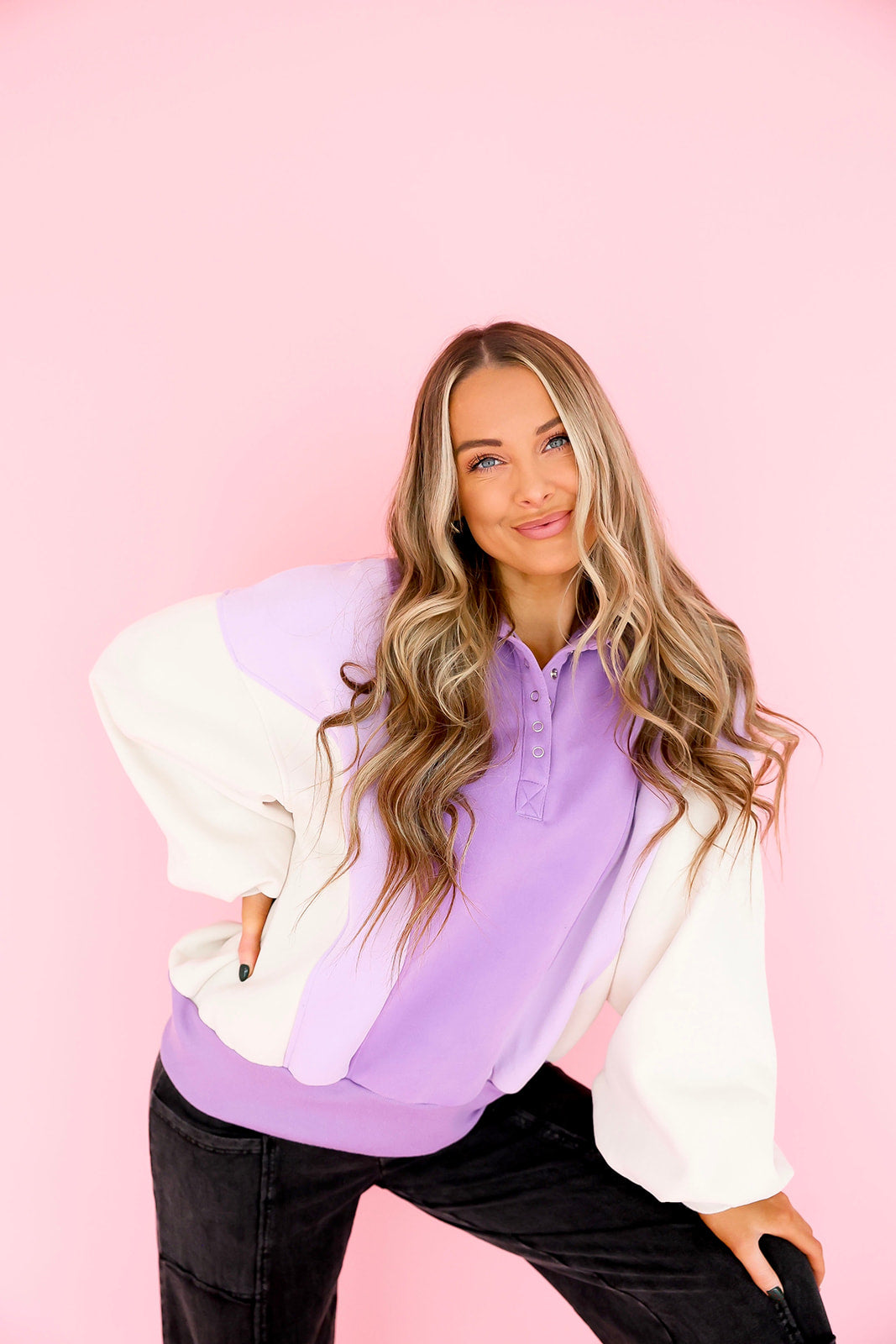 Lavender Cloud Nine Pullover