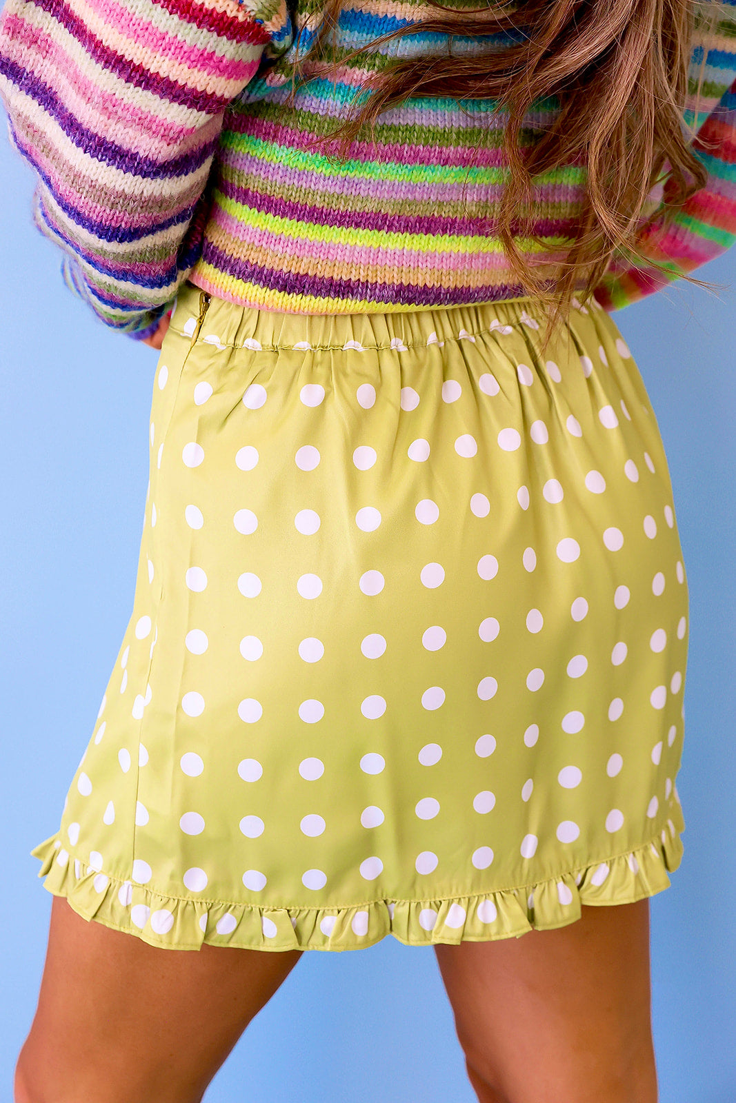 Lime Light Polka Dot Skort