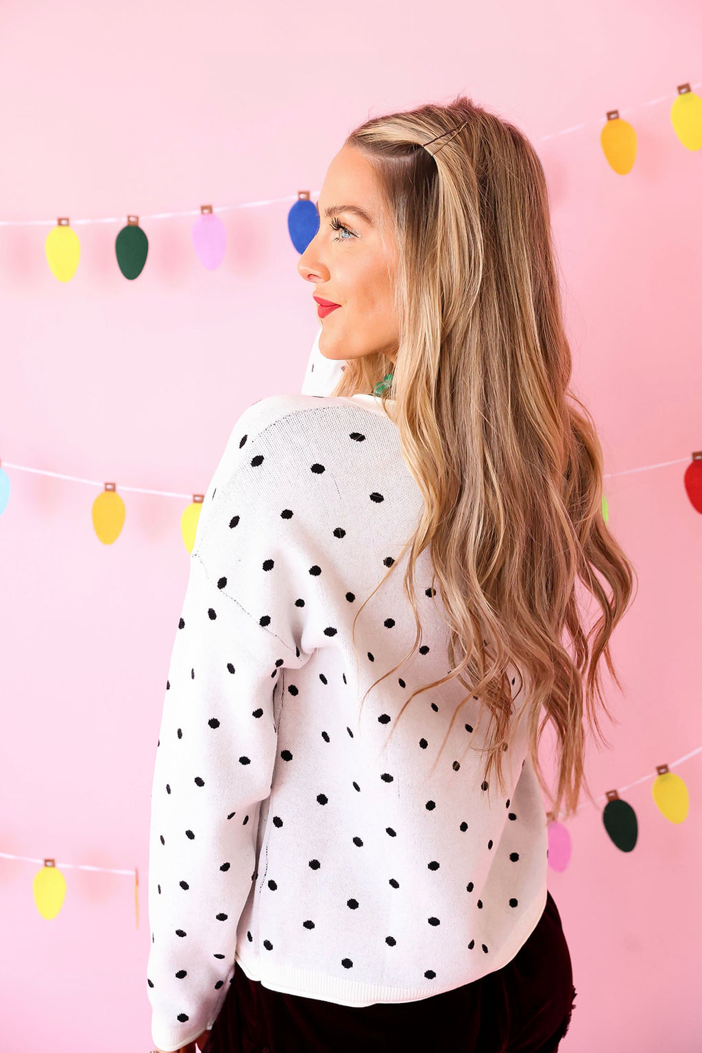Little Things In Life Cardigan-Ivory/black
