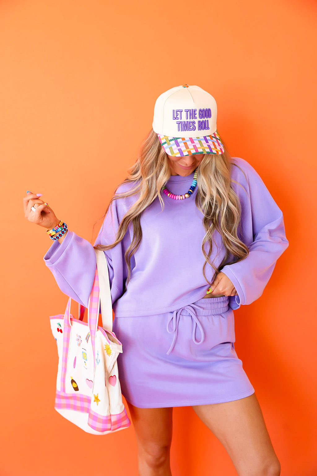 Living in Color Skort Set- Lavender