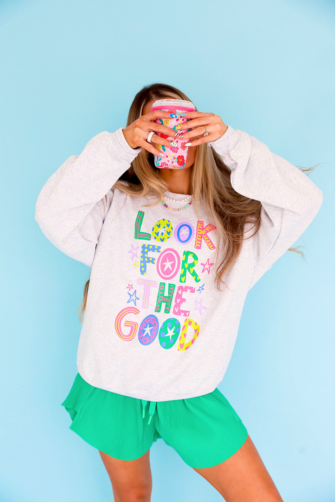 Look For The Good Sweatshirt – Ash Grey