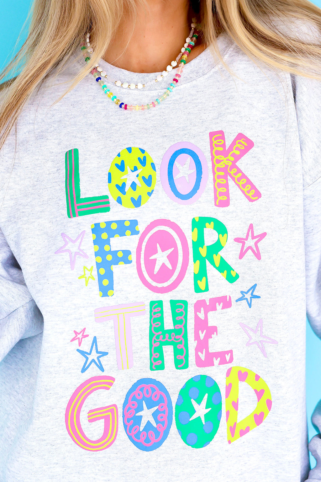 Look For The Good Sweatshirt – Ash Grey