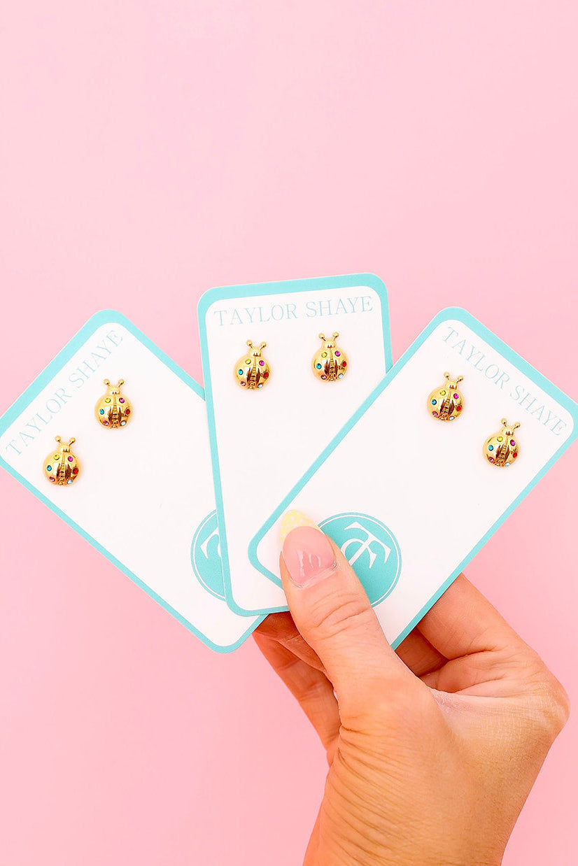 Lucky Little Ladybug Studs