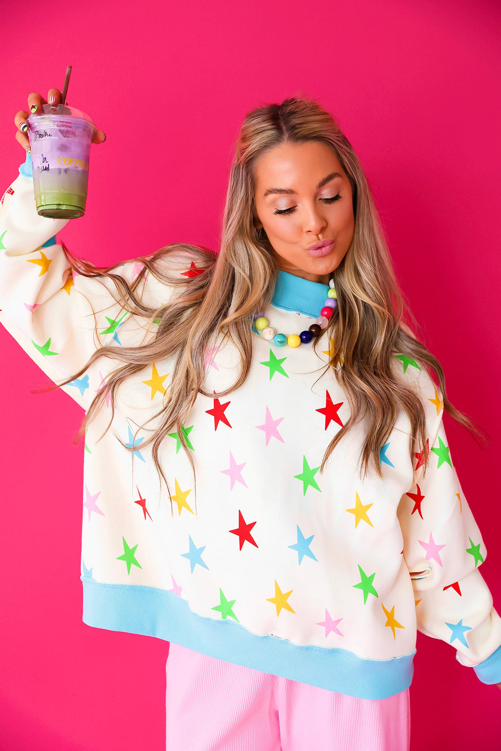 Lucky Stars Reversible Mockneck