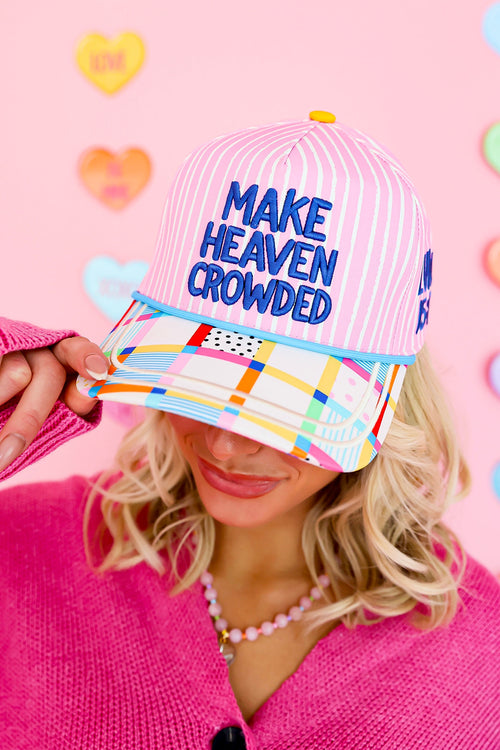 Make Heaven Crowded Trucker Hat- Pink