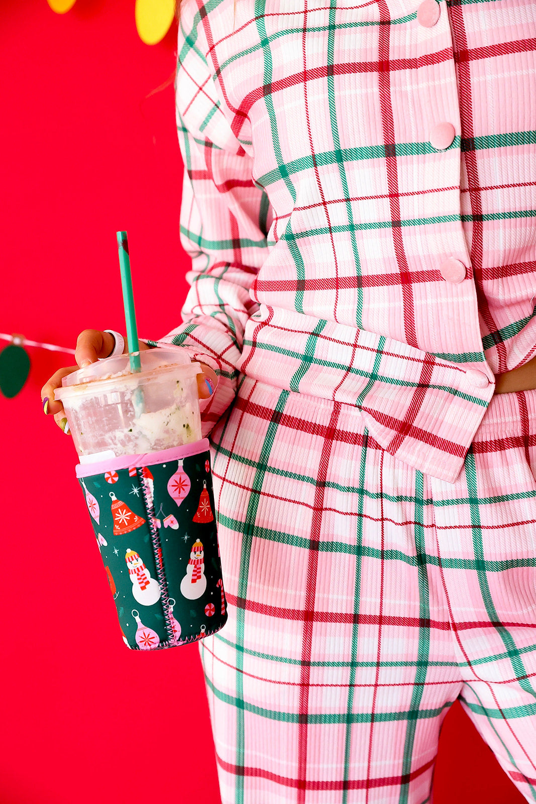 Merry Little Plaid Set – Pink/Green
