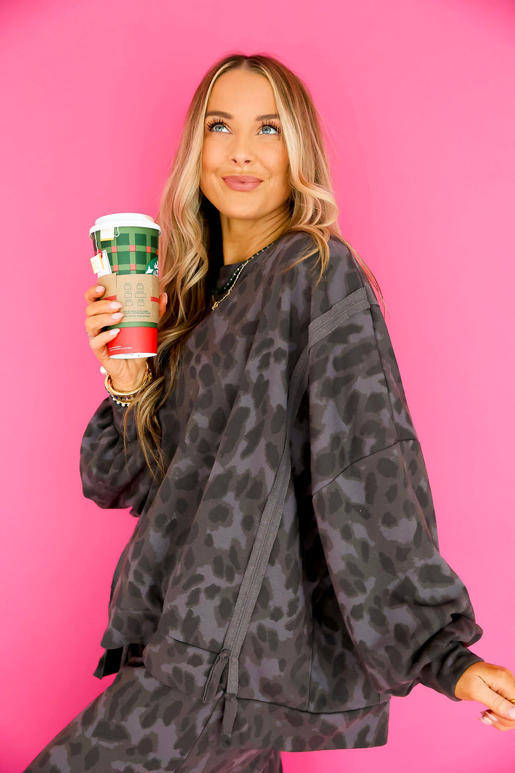 Midnight Moves Leopard Set – Charcoal