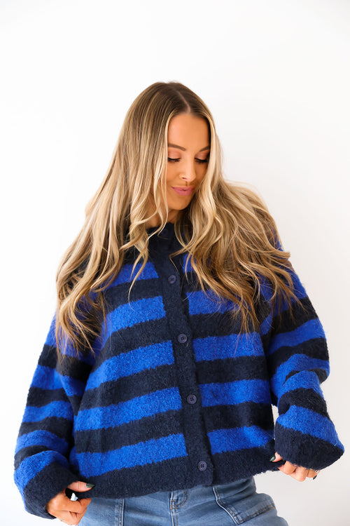 Midnight Stripe Cardigan