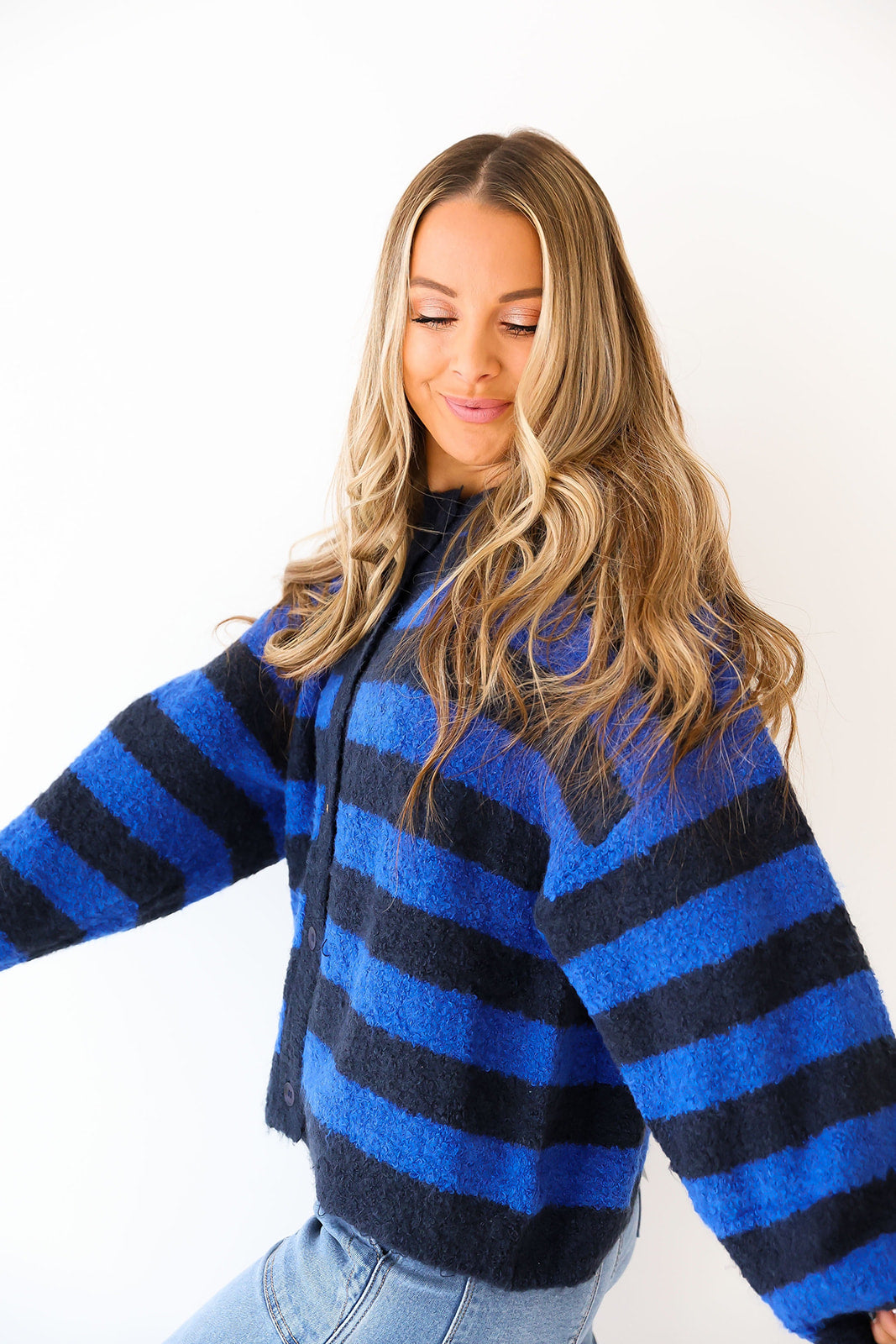 Midnight Stripe Cardigan