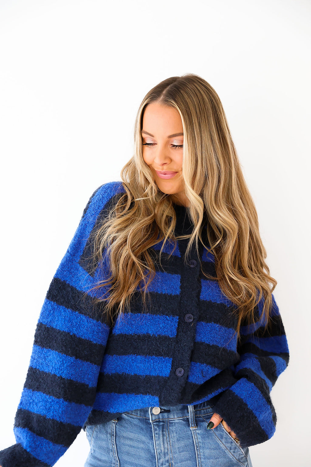 Midnight Stripe Cardigan