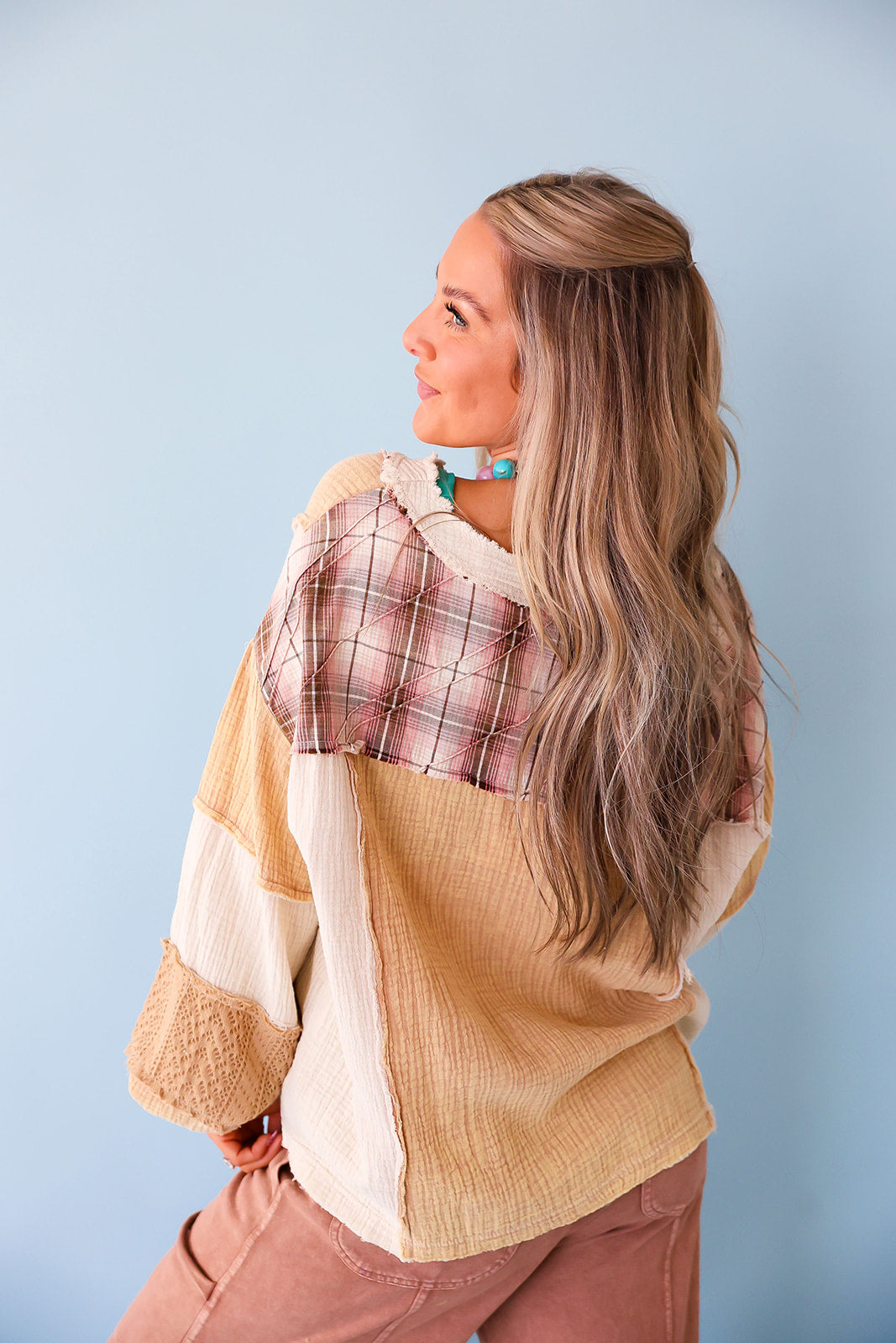 Mixed Feelings Patchwork Top