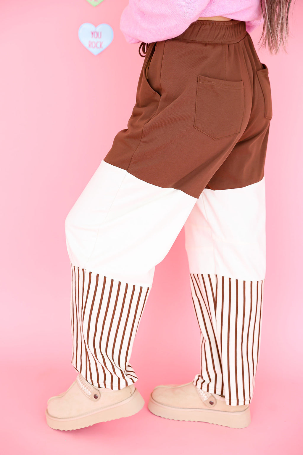 Mocha Moment Barrel Track Pant