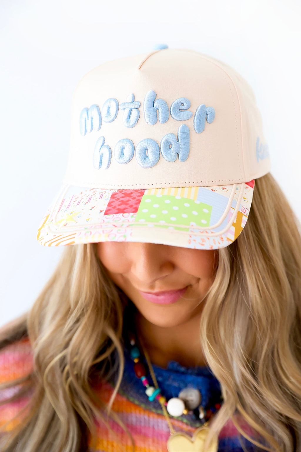 Motherhood Trucker Hat- Blue