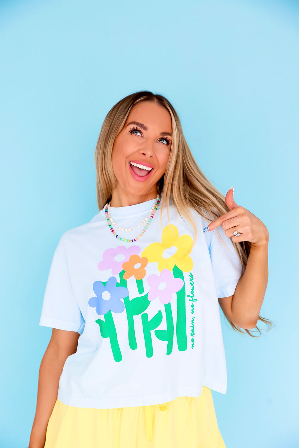 No Rain, No Flowers Crop Tee