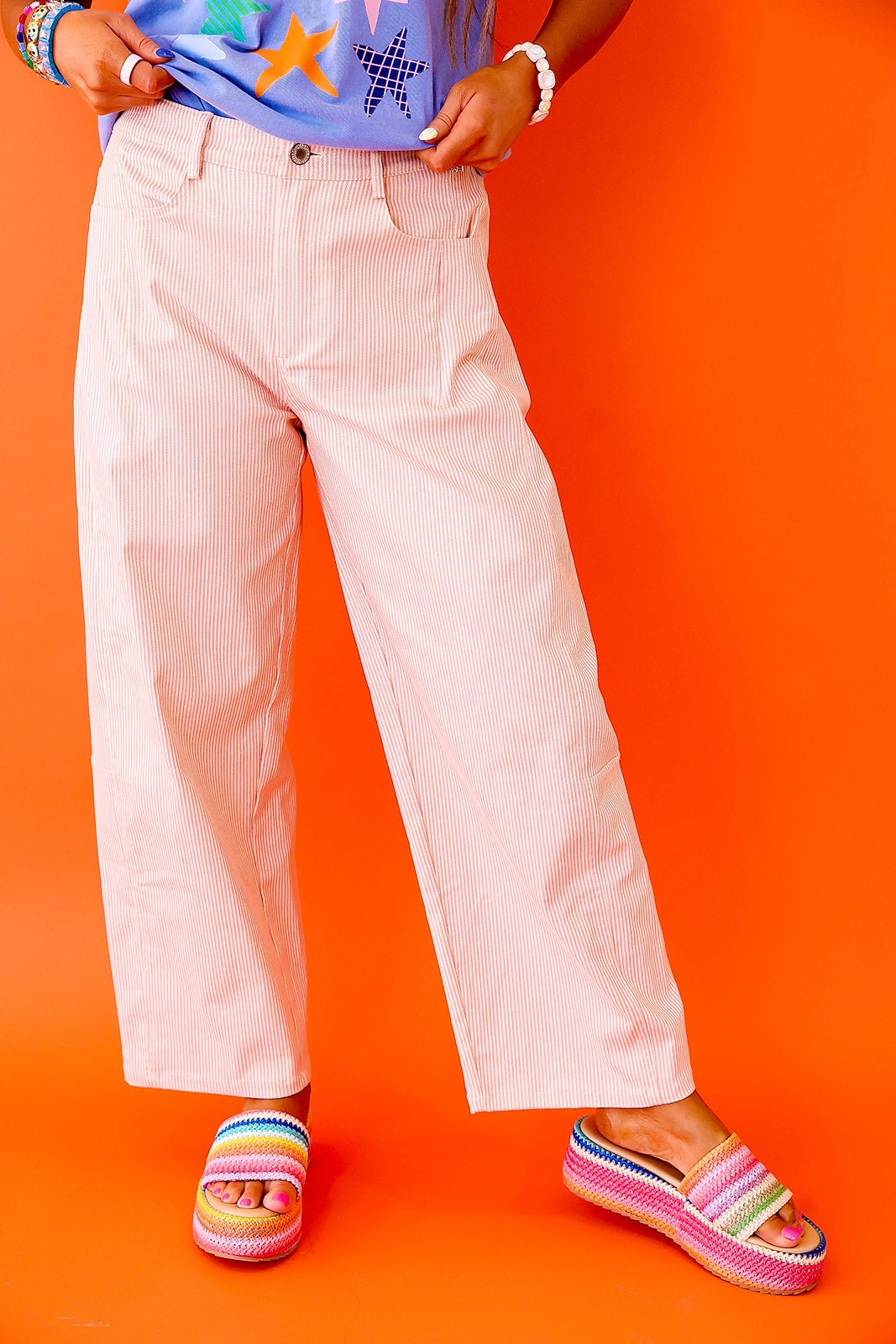 Notebook Neutrals Pinstripe Jeans