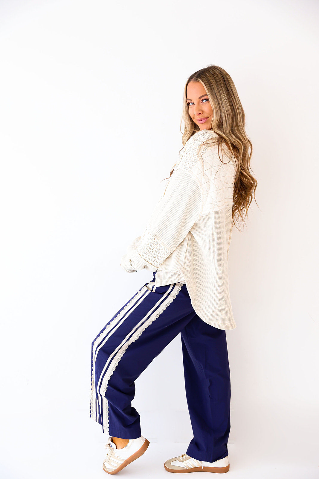 Oatmeal Patchwork Pullover