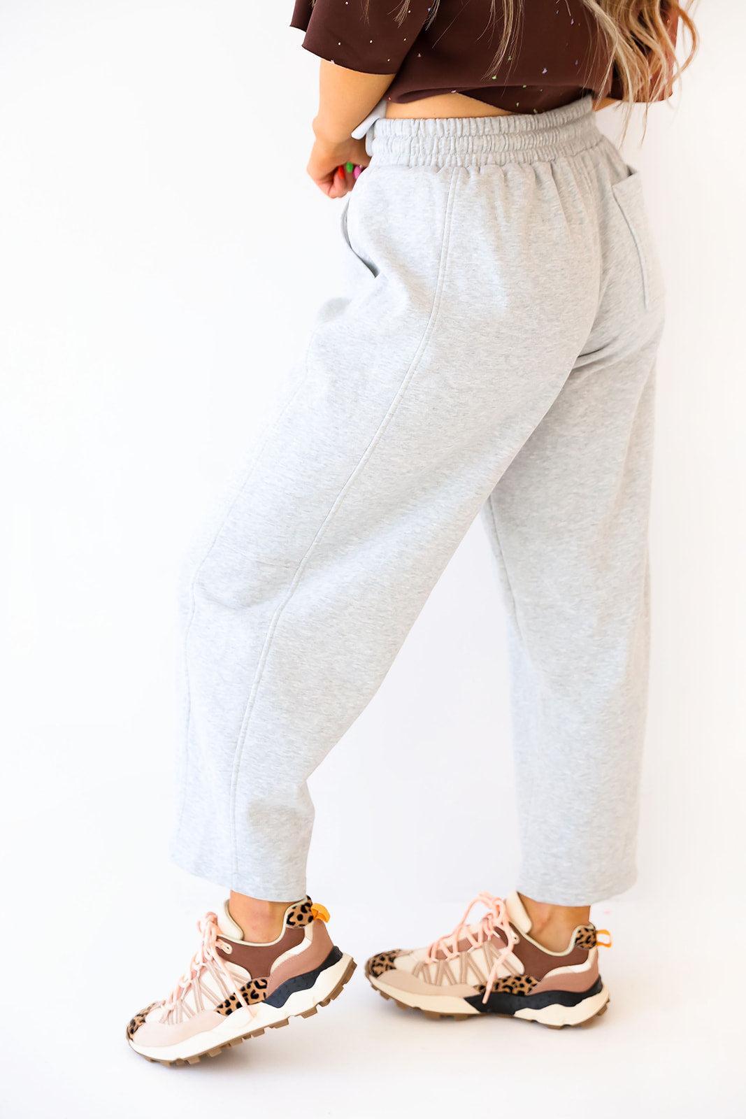 On Repeat Barrel Sweatpants – Grey Restock