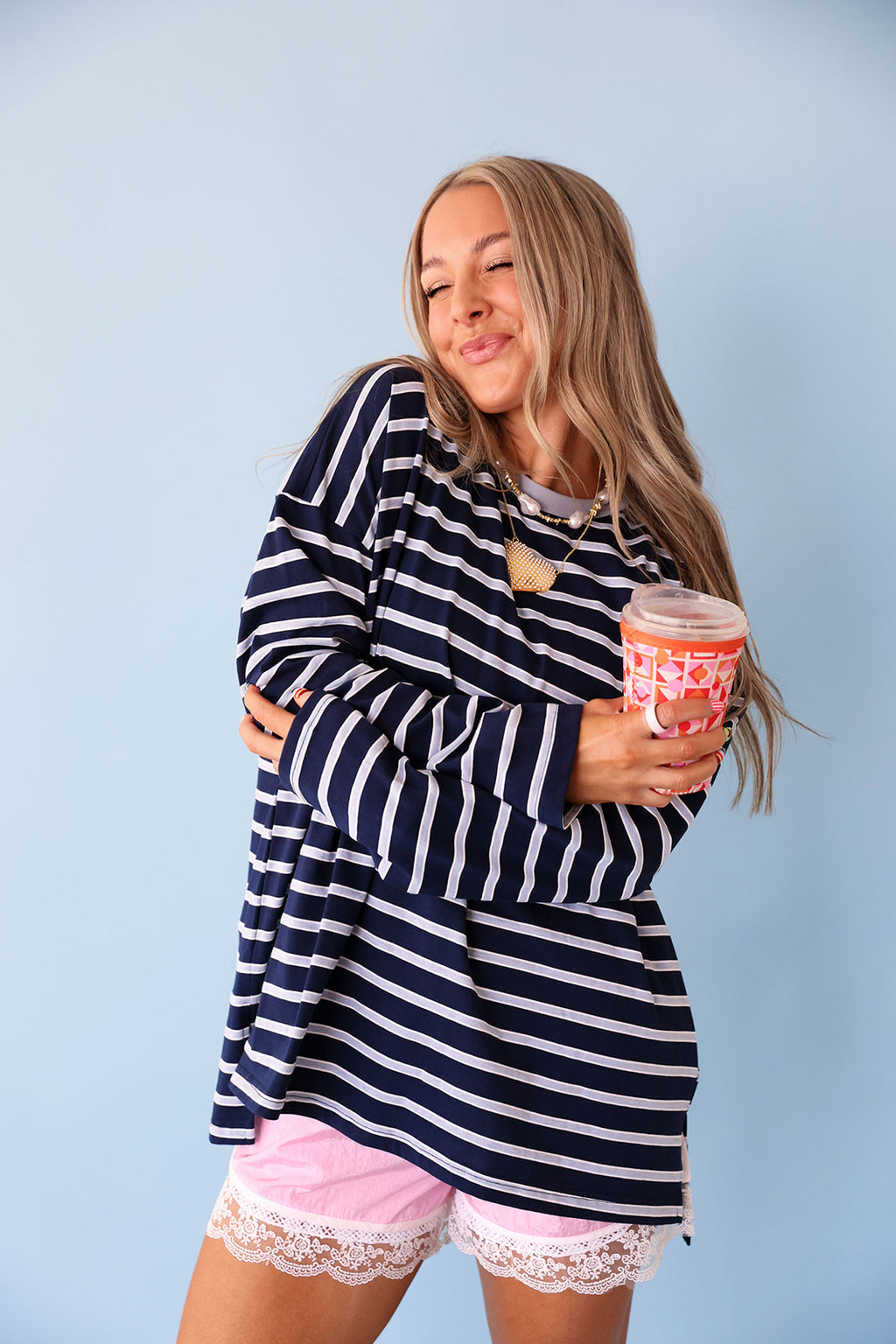 On The Daily Stripe Top