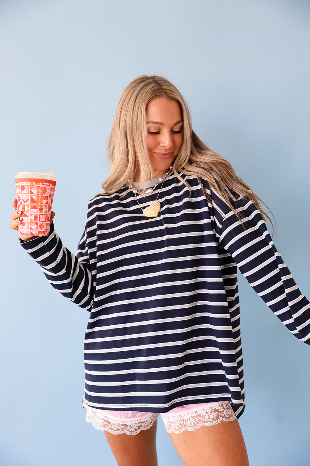 On The Daily Stripe Top