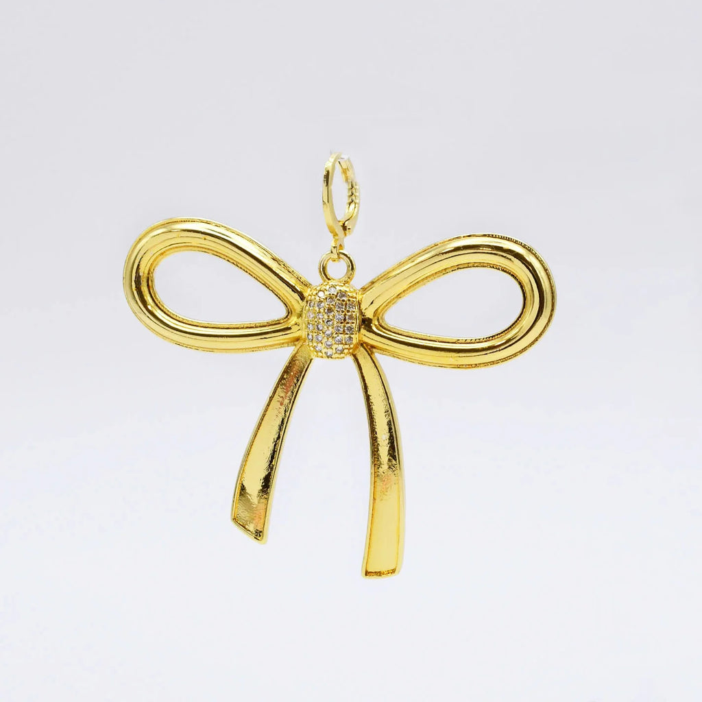 Oversized Bow Charm-Gold