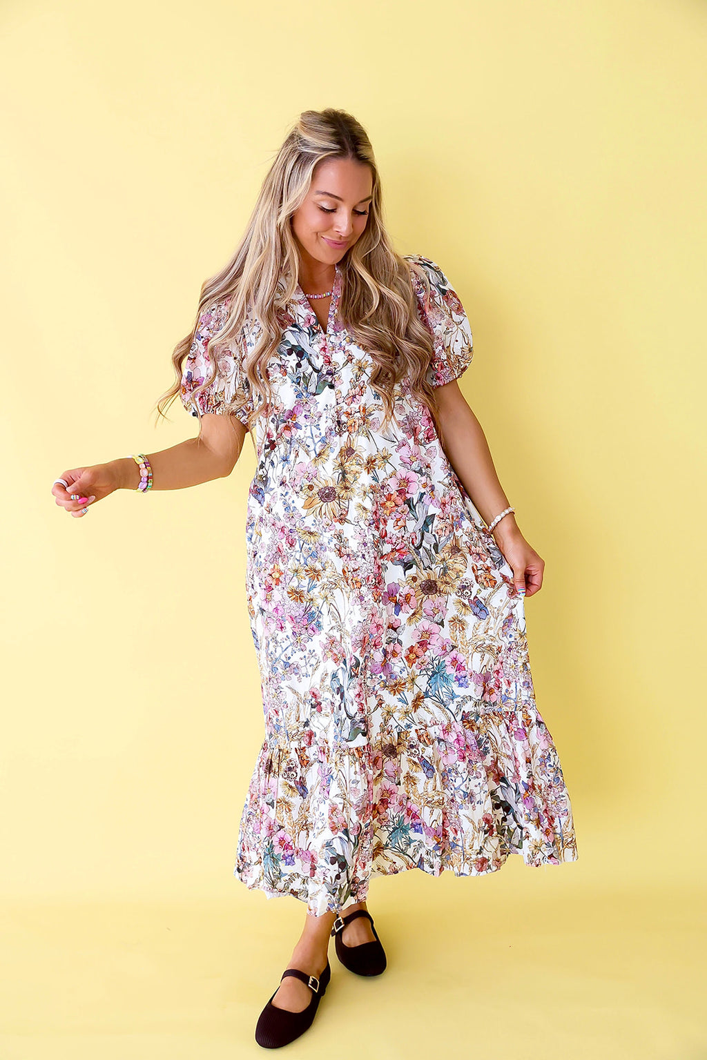Painted Autumn Maxi Dress