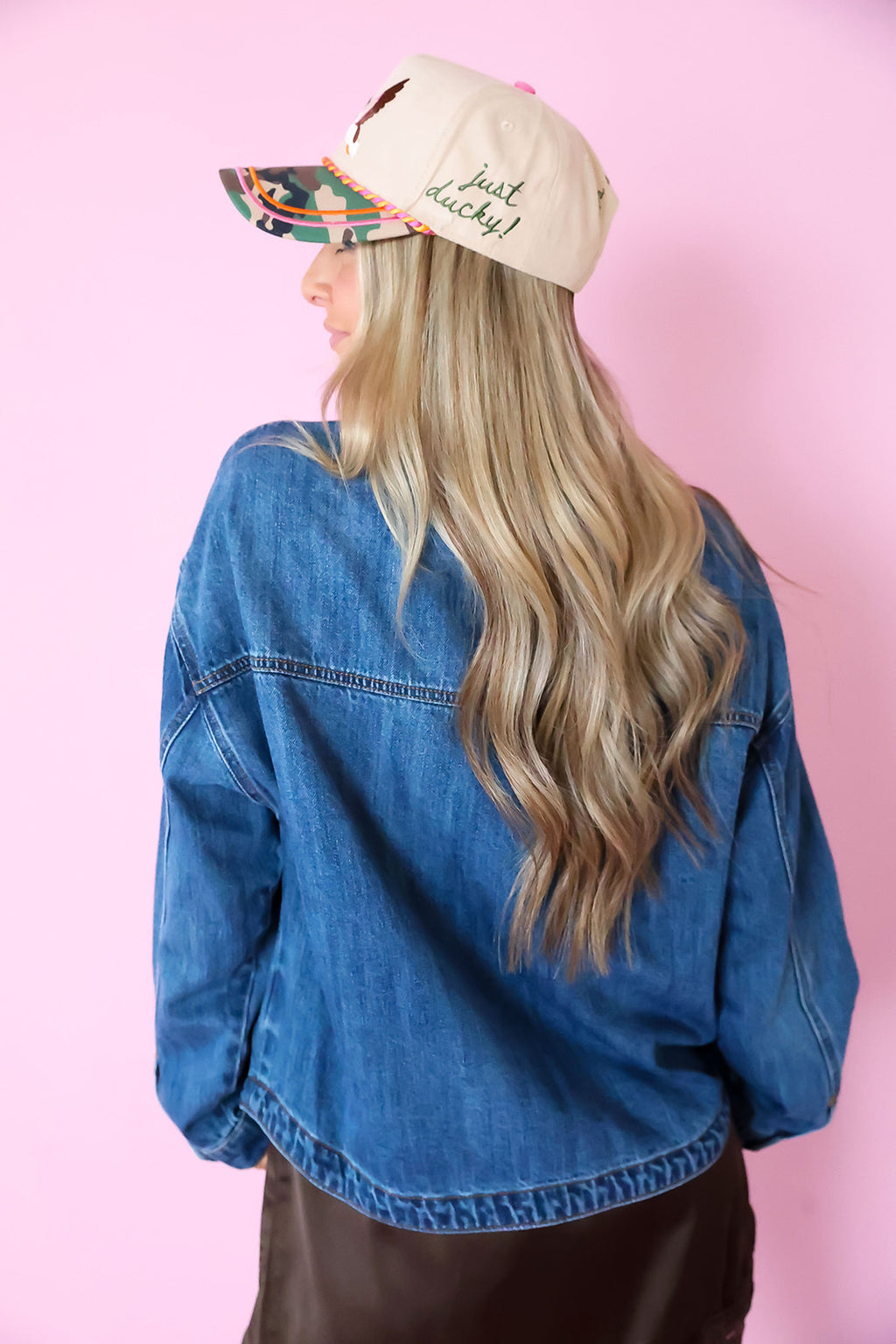 Part Of The Plan Denim Jacket- Dark Denim