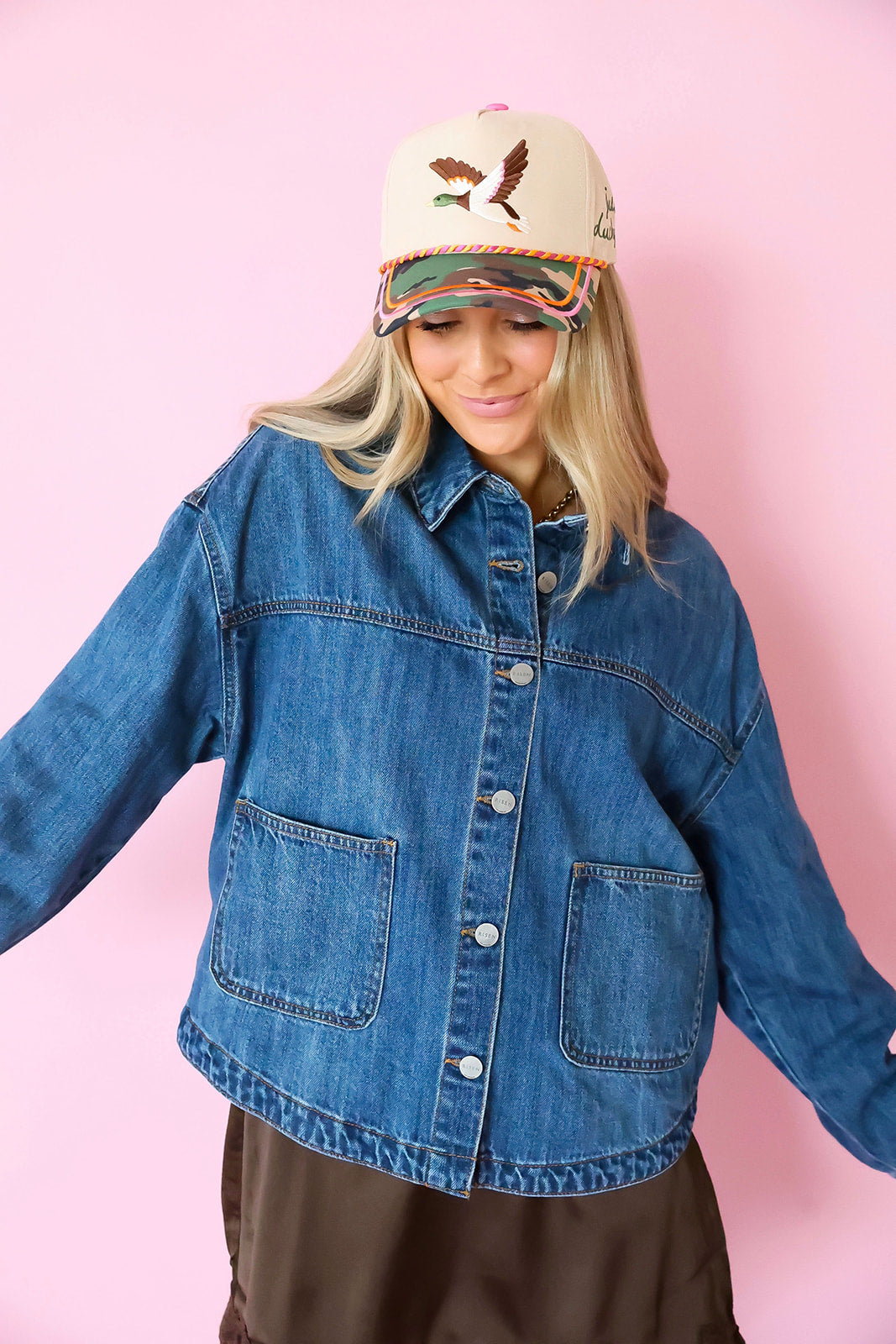 Part Of The Plan Denim Jacket- Dark Denim