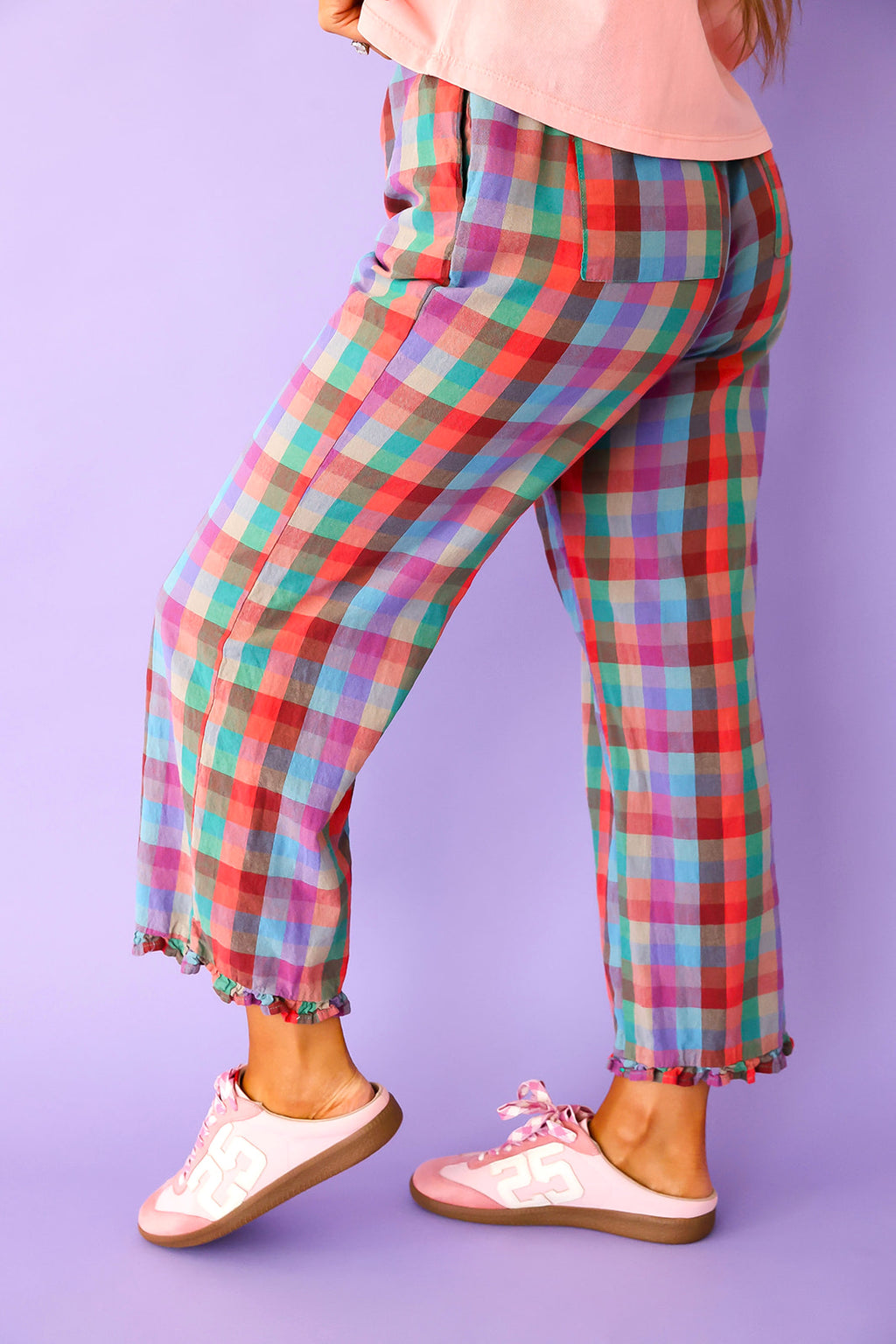 Patchwork Party Plaid Pants Restock